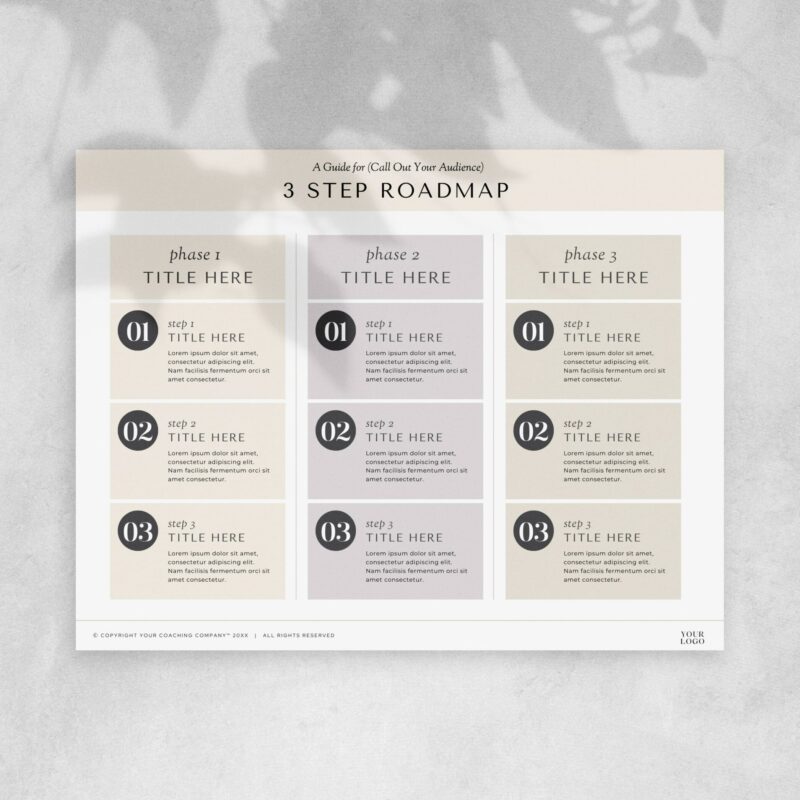 3 Step Roadmap