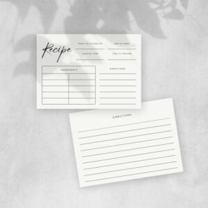 Recipe Card 5x7